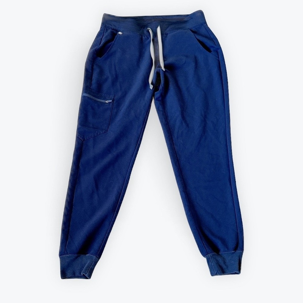 FIGS Technical Collection Navy Blue Scrub Jogger Pants W18SW2005 Womens Small